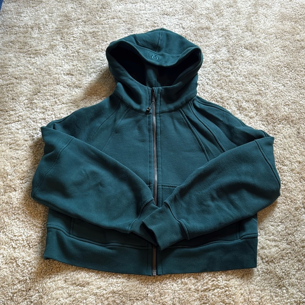 Lululemon cropped full zip hoodie